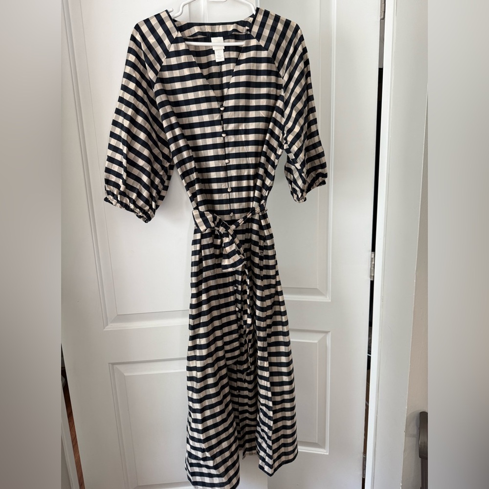 H&M Gingham Midi Dress